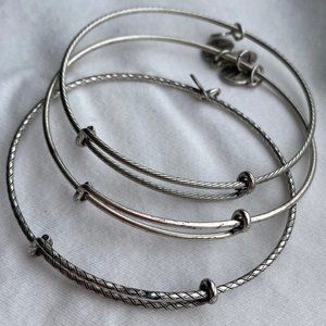 Alex and Ani stack bracelets